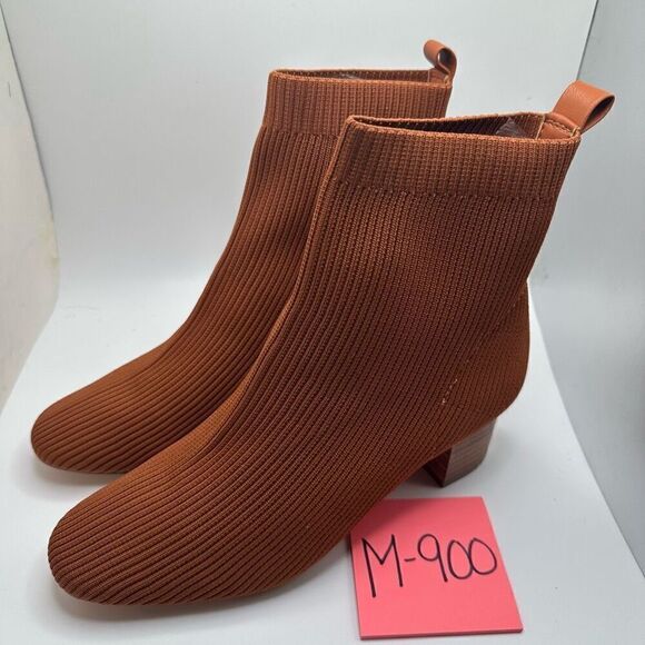 CUSHIONAIRE Women's Stretch bootie +Memory Foam 8.5 TAN NEW - Picture 3 of 7